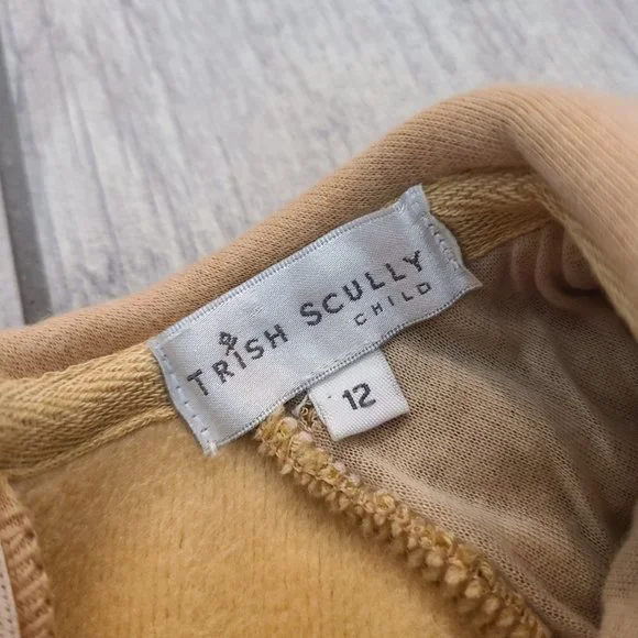 Trish Scully child boutique long sleeve heavy collared dress brown size 12 - Picture 9 of 11